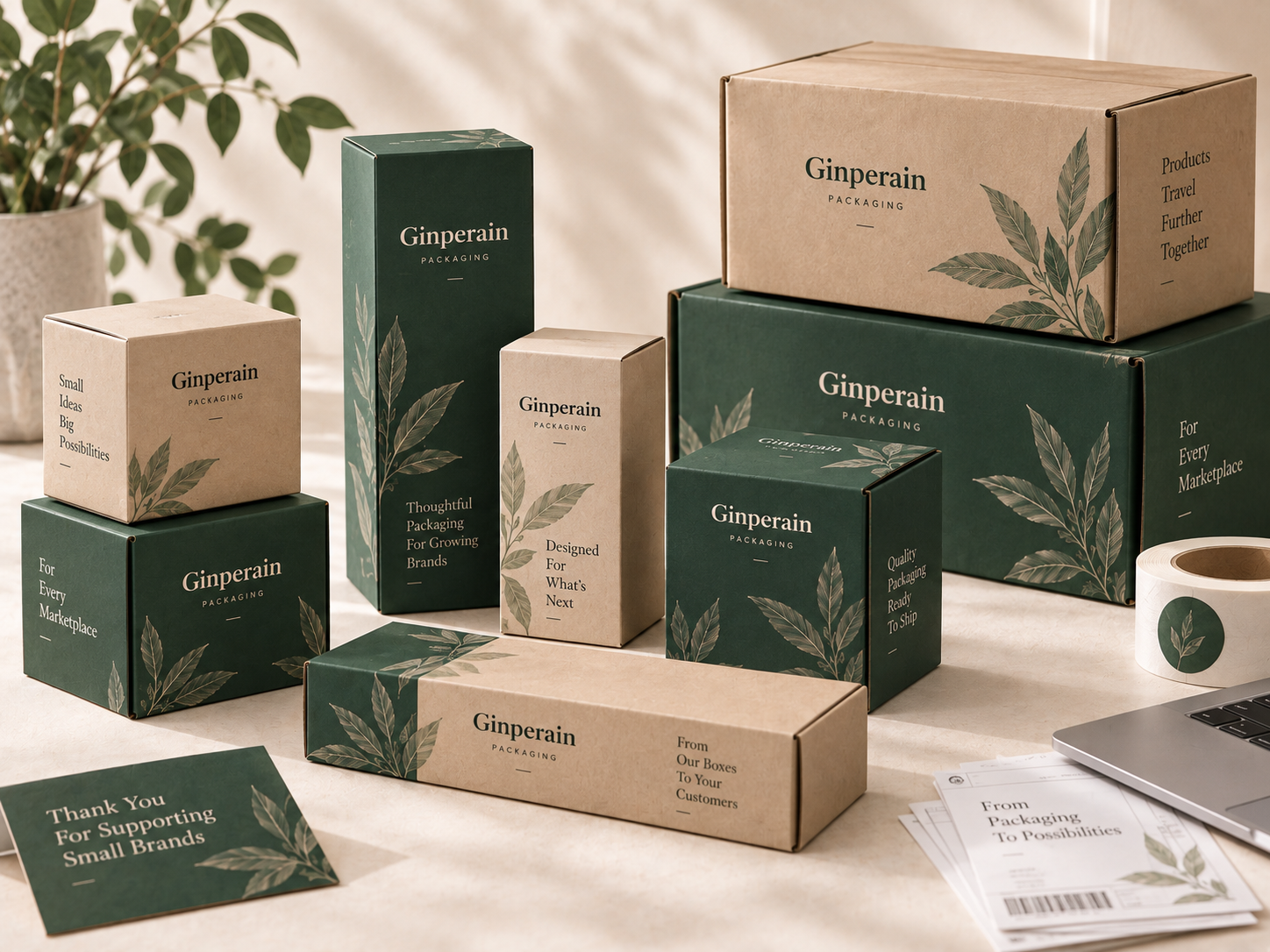Branded printed cartons for e-commerce marketplace products