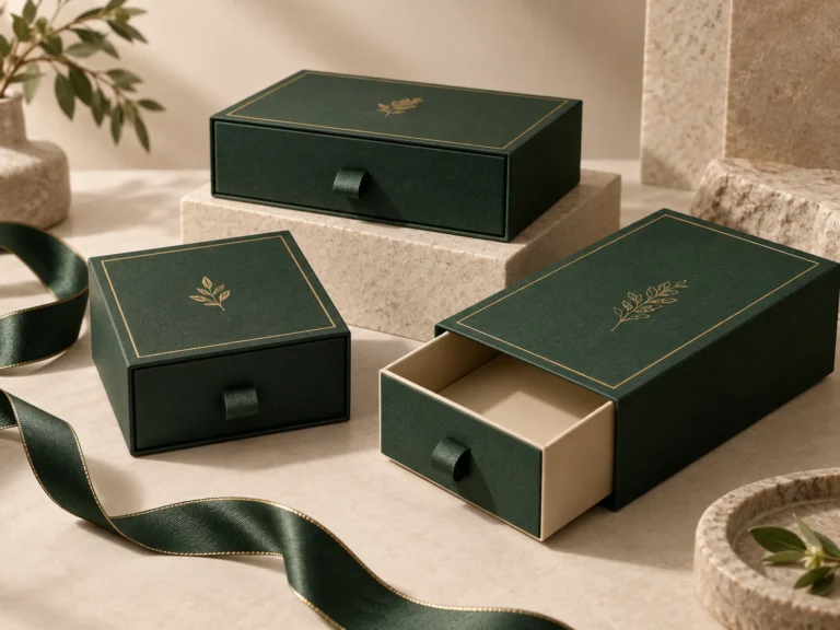 Drawer rigid boxes with sleeve-and-tray packaging structure